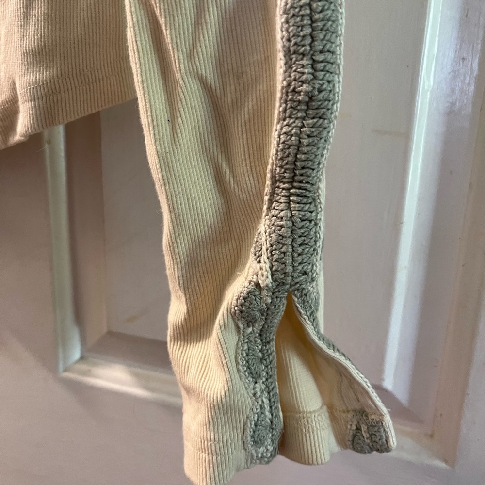 Free People Cream and Gray Women's Top - Picture 3 of 4